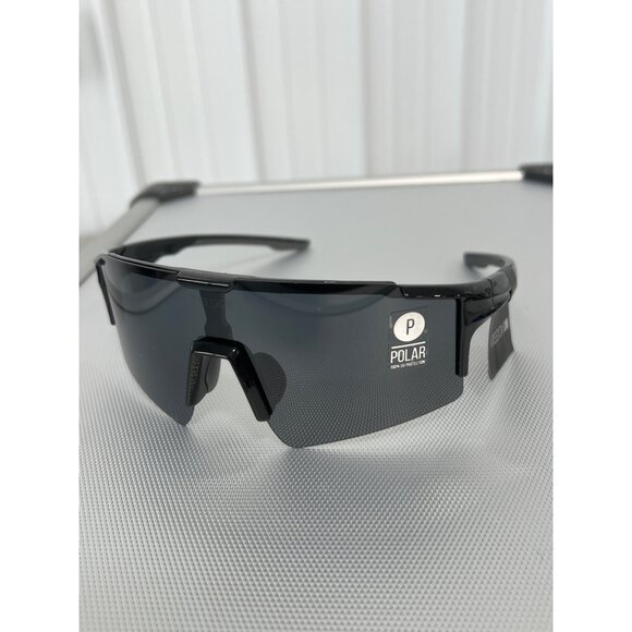 Kreedom Polarized Sunglasses Black Wraparound UV Protection Sports Eyewear NEW - Picture 6 of 6